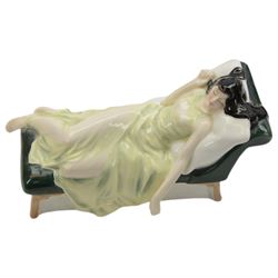 Five Royal Doulton figures, including Gamekeep HN2879, Sleeping Beauty HN3079, The Wizard HN2877 etc, together with two Beswick figures 