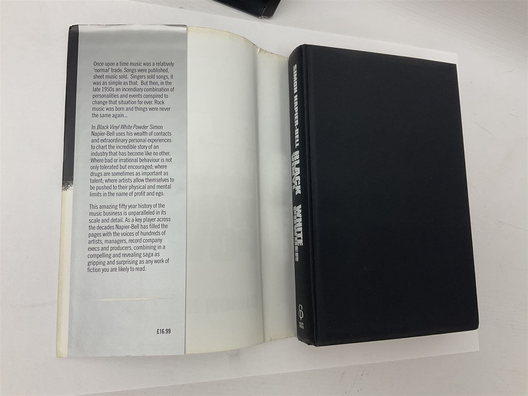 Beatles 'Get Back' book; The Rolling Stones on Camera of Guard with DVD by Mark Hayward; Black Vinyl White Powder by Simon Napier-Bell