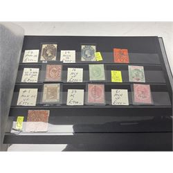 Stamps including St Helena, Fiji, Southern Rhodesia, Malaya, Bermuda, Queen Victoria and later Ceylon, various Universal Postal Union 1949 etc, housed in six albums/folders