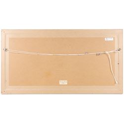 Brian Irving (British 1931-2013): Sheepdogs and Shepherds, watercolour signed 17cm x 55cm 