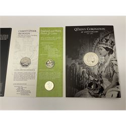 The Royal Mint United Kingdom 2013 annual coin set, in card folder 