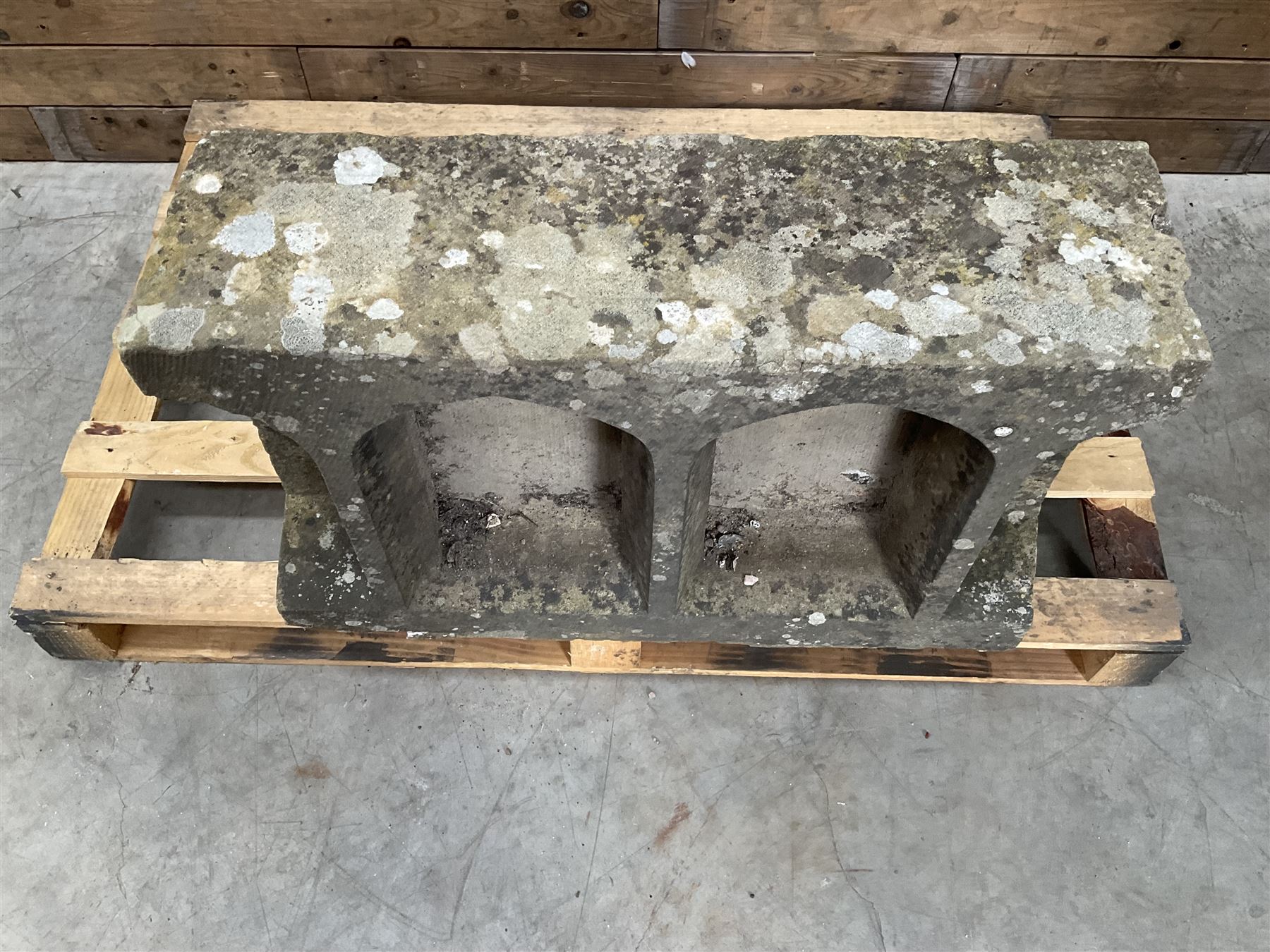 18th century carved sttone balustrade section