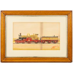 After Edwin Thomas Rudd (British 1861-1940): An East Coast Flier, Great Western Railway no. 3047 'Lord of the Isles', Midland Railway no. 116 and Caledonian Railway no. 769, four coloured prints max 21.5cm x 37.5cm (4)