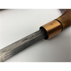 Leather covered swagger/sword stick with 40cm steel blade L62cm overall; another ash sword stick with 30cm diamond section steel blade; pair of fencing foils, the blades marked Solingen; two reproduction flintlock pistols; and 92cm inert cartridge belt (7)