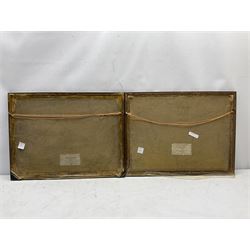 John Fullwood (British 1854-1931): 'Hampton on Thames' and 'Teddington Reach', pair Artist Proof drypoint etchings signed and limited to 300, 25cm x 36cm (2)