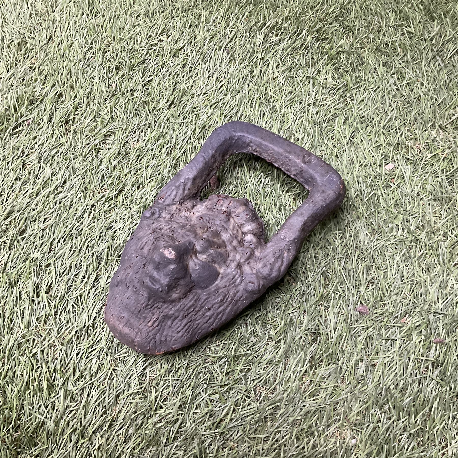 Pair of Victorian design ornate cast iron garden urns, painted in grey - THIS LOT IS TO BE COLLECTED BY APPOINTMENT FROM DUGGLEBY STORAGE, GREAT HILL, EASTFIELD, SCARBOROUGH, YO11 3TX