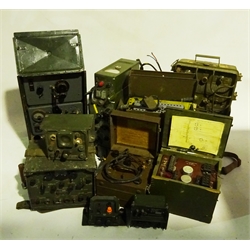  Ex-military communication equipment including US Navy Department transmitter/receiver Type CRI-43044, Receiver WS18 Mk.III, Armee Francais Emetteur RT77/GRC9.Fr, Supply Unit Rectifier N0.7 Mk.II, Vibrator Power Supply etc (10)  