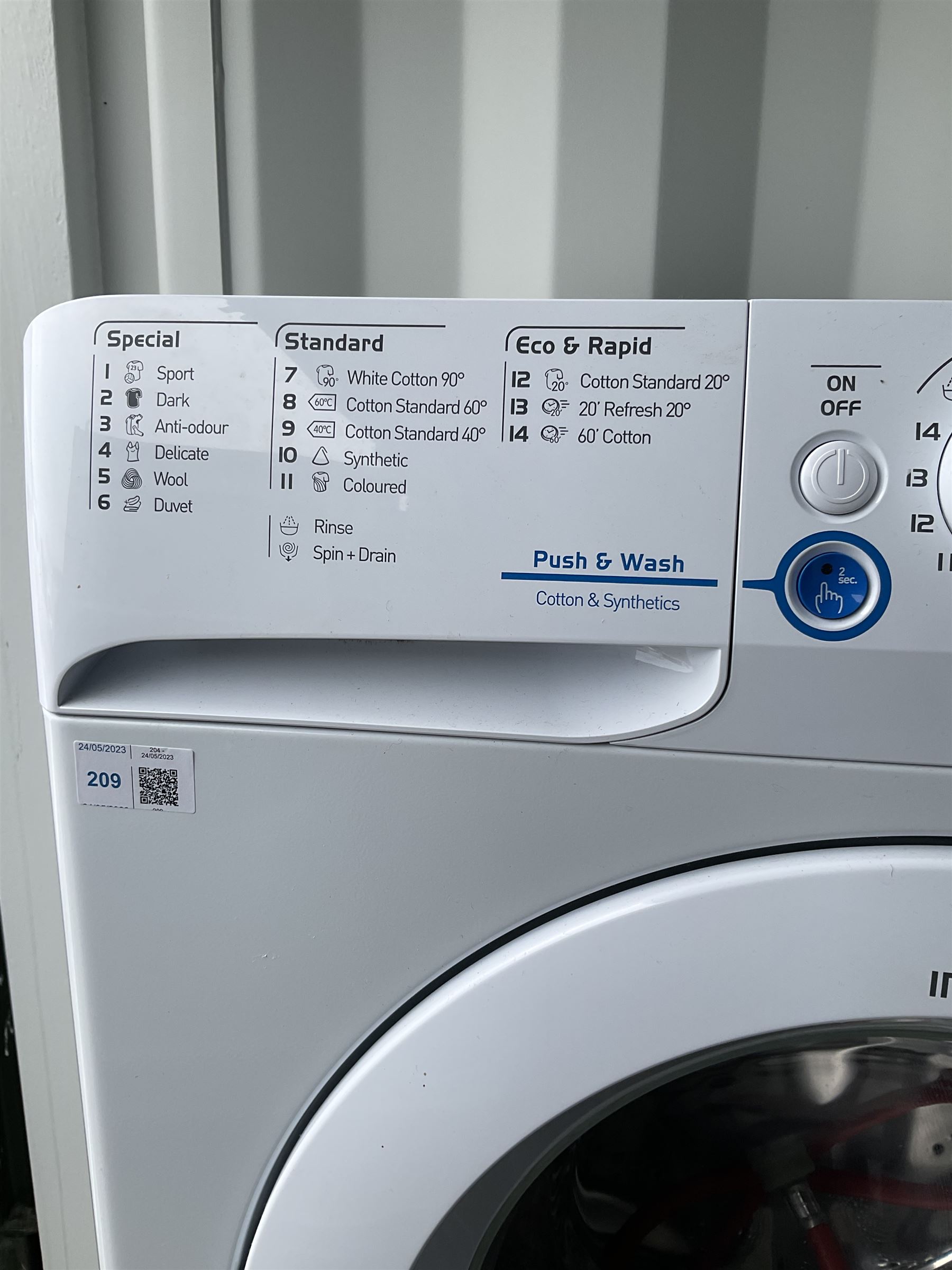 Indesit slimline Innex 6kg 1200 washing machine - THIS LOT IS TO BE COLLECTED BY APPOINTMENT FROM DUGGLEBY STORAGE, GREAT HILL, EASTFIELD, SCARBOROUGH, YO11 3TX