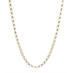 9ct gold belcher link necklace, stamped 375, approx 12.15gm 