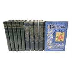 Hulme, F. Edward; 'Familiar Wild Flowers' with coloured plates, five volumes, together with Hulme, F. Edward; 'Familiar Garden Flowers' described by Shirley Hibberd with coloured plates, five volumes, each with coloured title labels 