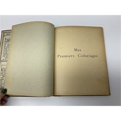 Three Childrens books, comprising Father Tuck's Once Upon a Time and two french books by Hachette et Cie, together with a folder of Ours The Magazine of Reckitts