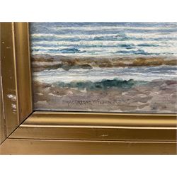 Peter MacGregor Wilson (Scottish 1856-1928): Lone Boat near the Isle of Mull, watercolour 30cm x 50cm