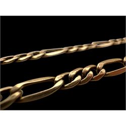 9ct gold fancy link chain, hallmarked 