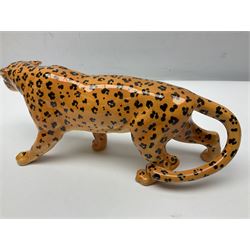 Group of Beswick figures to include leopard no 1082, rabbits, swan, pheasant no 1226 etc, all with marks beneath
