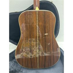 Santa Cruz Guitar Company acoustic guitar No.D2243 with Richard Hoover label L103cm; in hard carrying case