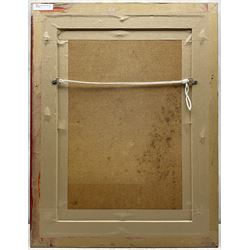 Peter Brook (Northern British 1927-2009): 'Father Returning (Unsteadily) for a Late Sunday Dinner', oil on board signed and titled 50cm x 34cm
Provenance: West Yorkshire dec'd estate; the deceased was good friends with the artist.