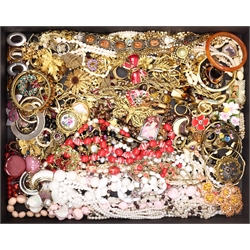 Collection of costume jewellery in one box