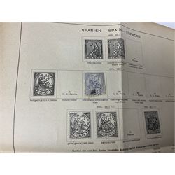 World stamps including Andorra, Austria with 1858 and later issues, Belgium with imperfs and later, Belgium, Cuba, Czechoslovakia, Denmark, Ireland, France, Germany with Hamburg, Lubeck, Oldenburg, Saxony etc, Greece, Hungary, the Netherlands, Spain etc, housed in two albums 