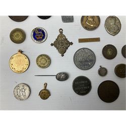 Para-numismatic and miscellaneous items, including enamelled coins, coin weights, model/toy coinage, gaming token, Indian temple tokens etc