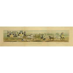  'A Trip to Brighton', four 19th century engravings by Charles Laurie, after John Dean Paul hand coloured 17cm x 62cm (4)  