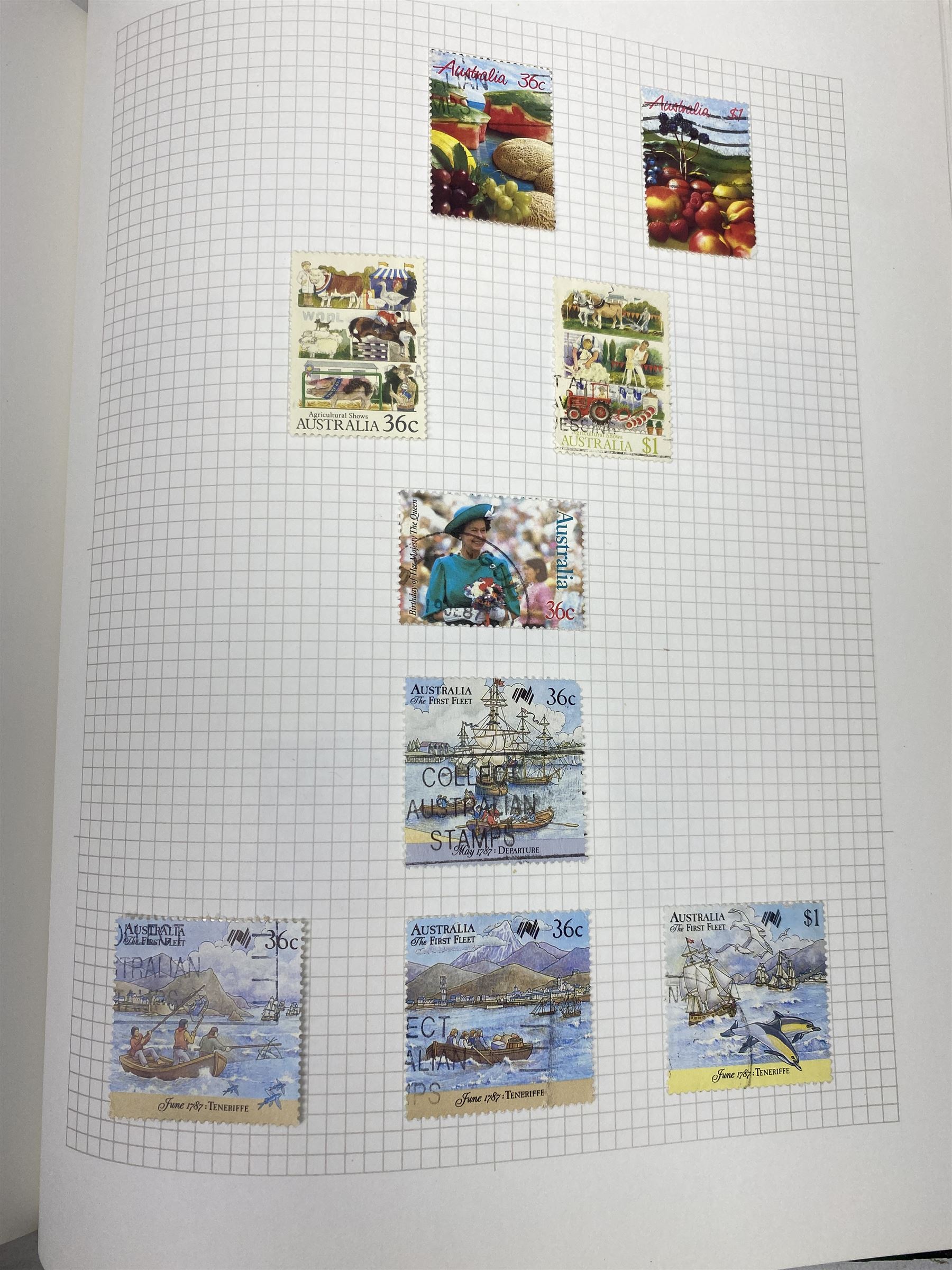 Australia 1913 and later stamps, including used and unused examples, postage due stamps, Queen Elizabeth II issues etc, housed in 'The Utile Hinged Leaf Album'