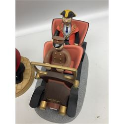 Ten Robert Harrop figures, comprising The World of Roald Dahl Mr Twit RD04 and The BFG RD03, boxed, The Camberwick Green Collection limited edition Mrs Honeyman CG04, The Mayor CGL04 and The Mayor and Philby in the Memorial Car CG68, The PG Chimps Collection Dolly PG003, boxed, Andy Capp by Reg Smythe Andy Capp AC01 and Flo AC02, boxed, and Country Companions English Setter CC21 and Flat Coat Retriever Fisherman CC13, boxed