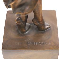 After Chiparus three Art Deco figures modelled dances, H60cm 