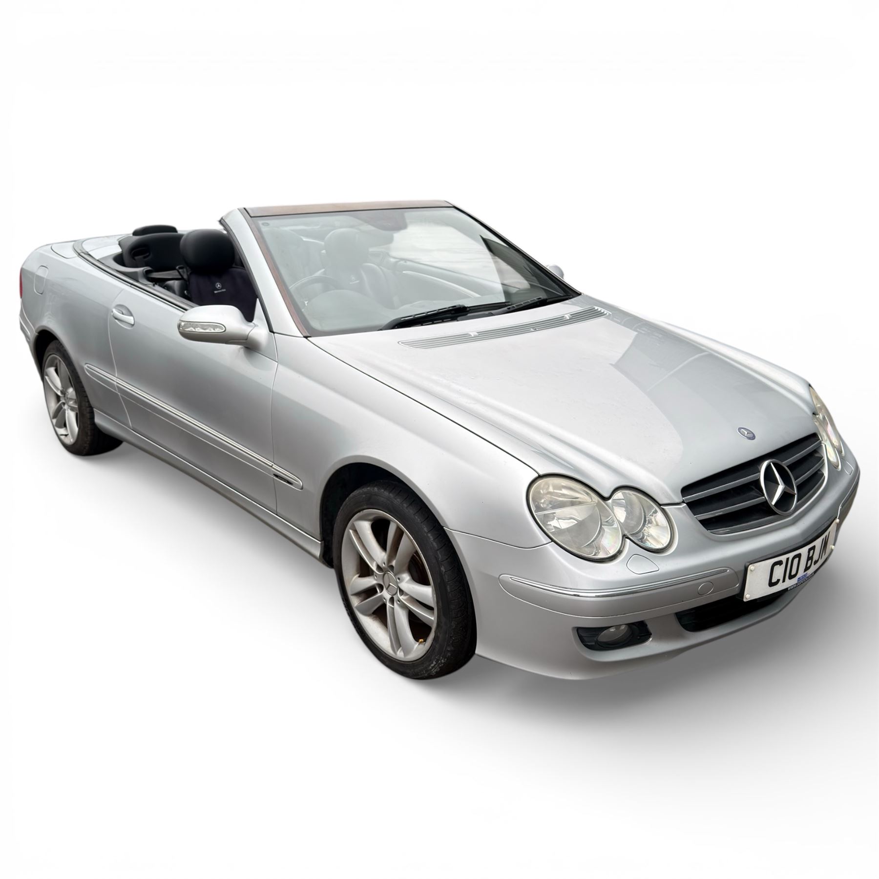 Mercedes-Benz CLK Cabriolet 280 Avantgarde, 3 Litre petrol, automatic, 2006, 2dr, 74500 Miles, convertible, silver, (C10 BJM)