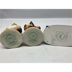 Ten Robert Harrop figures, comprising The World of Roald Dahl Mr Twit RD04 and The BFG RD03, boxed, The Camberwick Green Collection limited edition Mrs Honeyman CG04, The Mayor CGL04 and The Mayor and Philby in the Memorial Car CG68, The PG Chimps Collection Dolly PG003, boxed, Andy Capp by Reg Smythe Andy Capp AC01 and Flo AC02, boxed, and Country Companions English Setter CC21 and Flat Coat Retriever Fisherman CC13, boxed