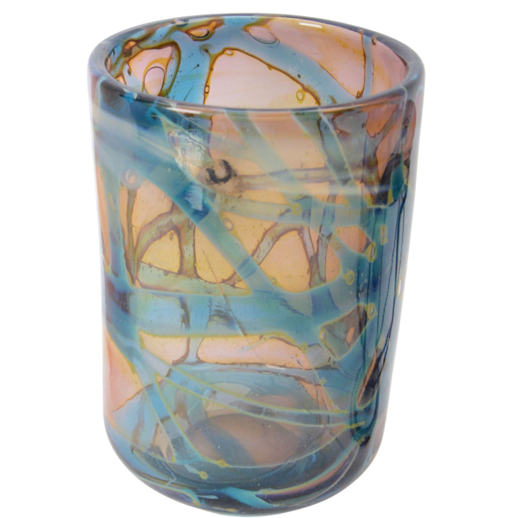 Collection of fused glass sculptures, together with Mdina and other studio glass 