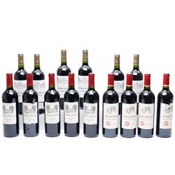 Six bottles of Chateau Deyrem Valentin Margaux, 750ml, 14% vol, five bottles Chateau Jouan...