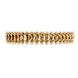 18ct gold fancy link bracelet, stamped 750
