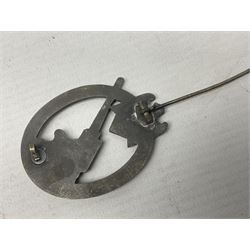 Three WW2 German badges - Close Combat Clasp; Army Flak badge; and Wound badge