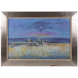 Tina Morgan (British 1952-): 'Evening Light II', limited edition print on canvas signed titled and numbered 49/120 in pen, 41.5cm x 64cm