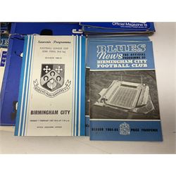 1931 F.A. Cup Final Birmingham City printed silk handkerchief, quantity of Birmingham City football programmes, and Tufty Club silk handkerchief