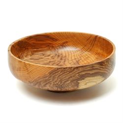 Set of four turned bowls, comprising Sycamore, Yew, Spalted Beech and Laburnam examples, the sycamore having resin with copper leaf inclusions to rim, by Chris Redfearn of Halifax, signed to base, tallest H16cm, largest D39cm (4)