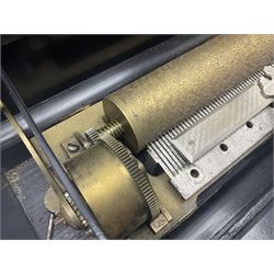 Swiss - Three 19th-century cylinder music boxes suitable for spares or repair.