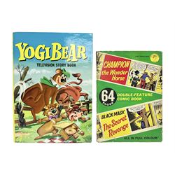 Yogi Bear Annual 1958 and Champion the Wonder Horse comic book circa 1950's