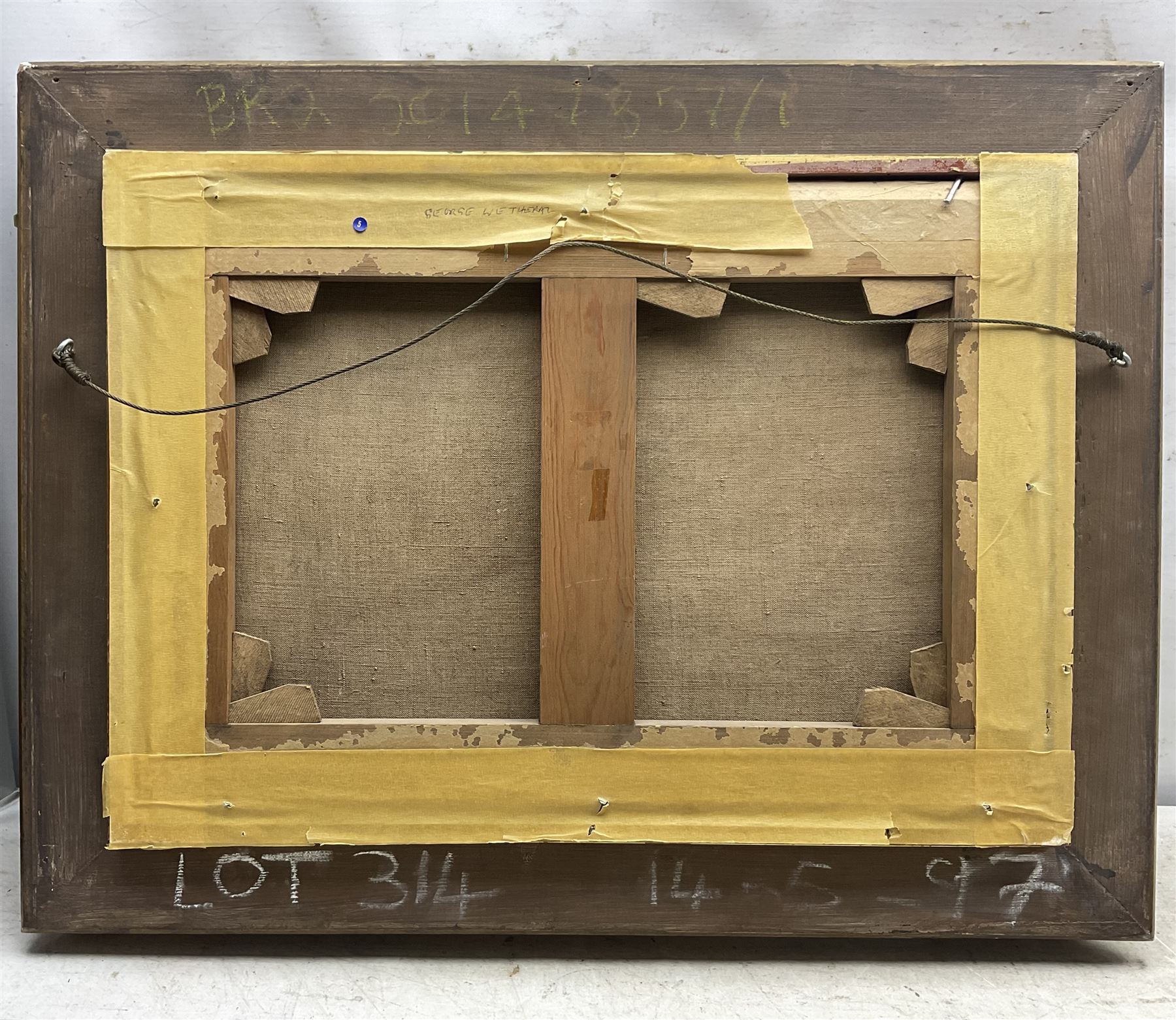 Walter Linsley Meegan (British c1860-1944): Leeds Street by Nightfall, oil on canvas signed 34cm x 49cm  
Provenance: private collection, purchased Sotheby's 14th May 1997 Lot 314