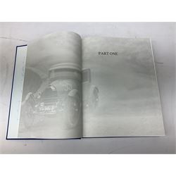 Bugatti Magnum by Hugh Conway and Maurice Sauzay, pub. Foulis Haynes 1989, with original engine turned slipcase with gilt metal label bearing 'Ettore Bugatti Molsheim Alsace', chassis no. 1636, the blue cloth bound book with monochrome and colour plates, limited edition of 2,000
