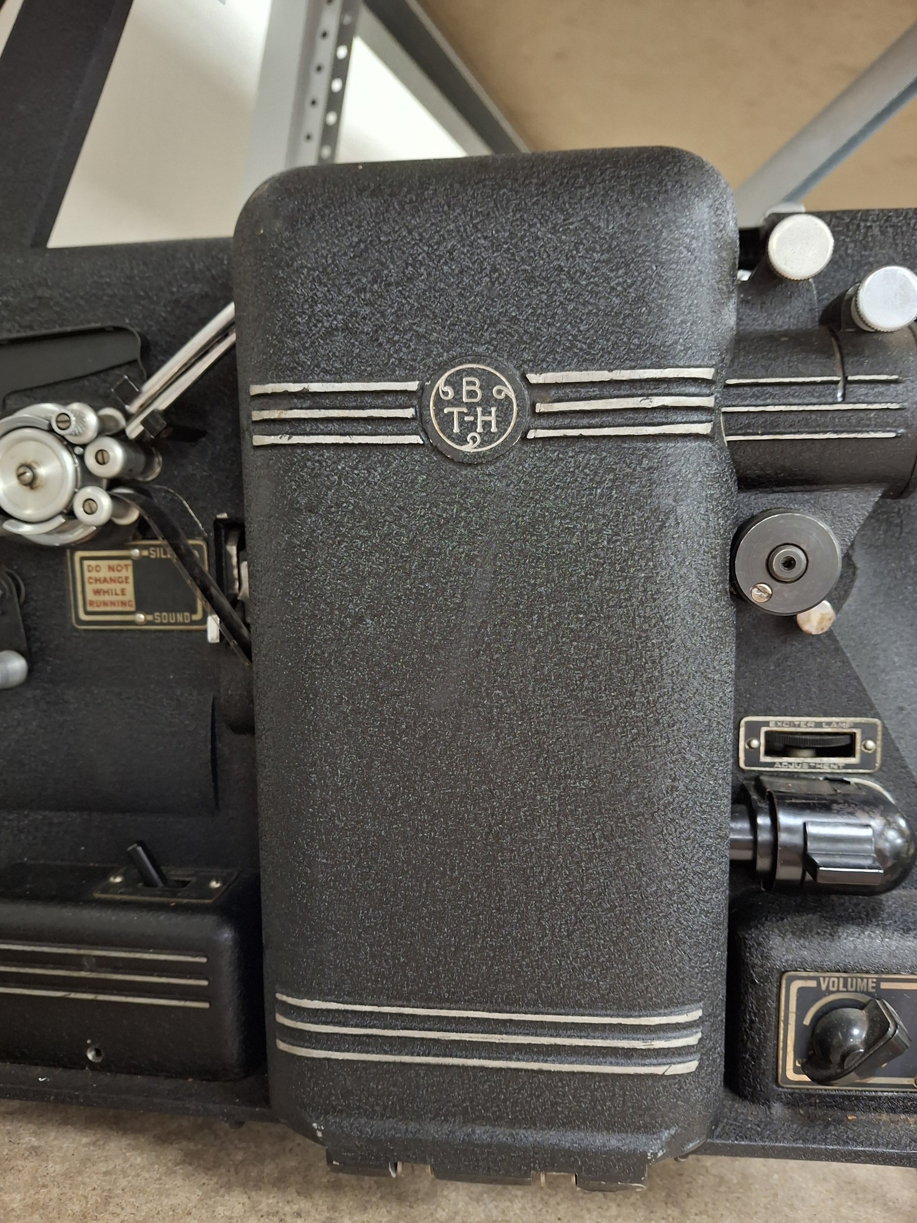 The British Thomson-Houston Co Ltd 16mm sound film projector with two film reels 