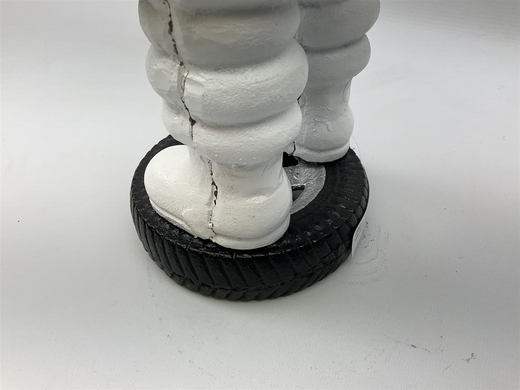 Cast iron Michelin man figure, H38cm