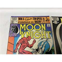 Moon Knight (1981-1982) Marvel comics. No. 13, British price variant direct edition. Nos 17, 19, 22, 23 and 26, US price variant (6)