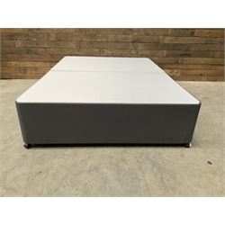 Double divan bed base with two storage drawers