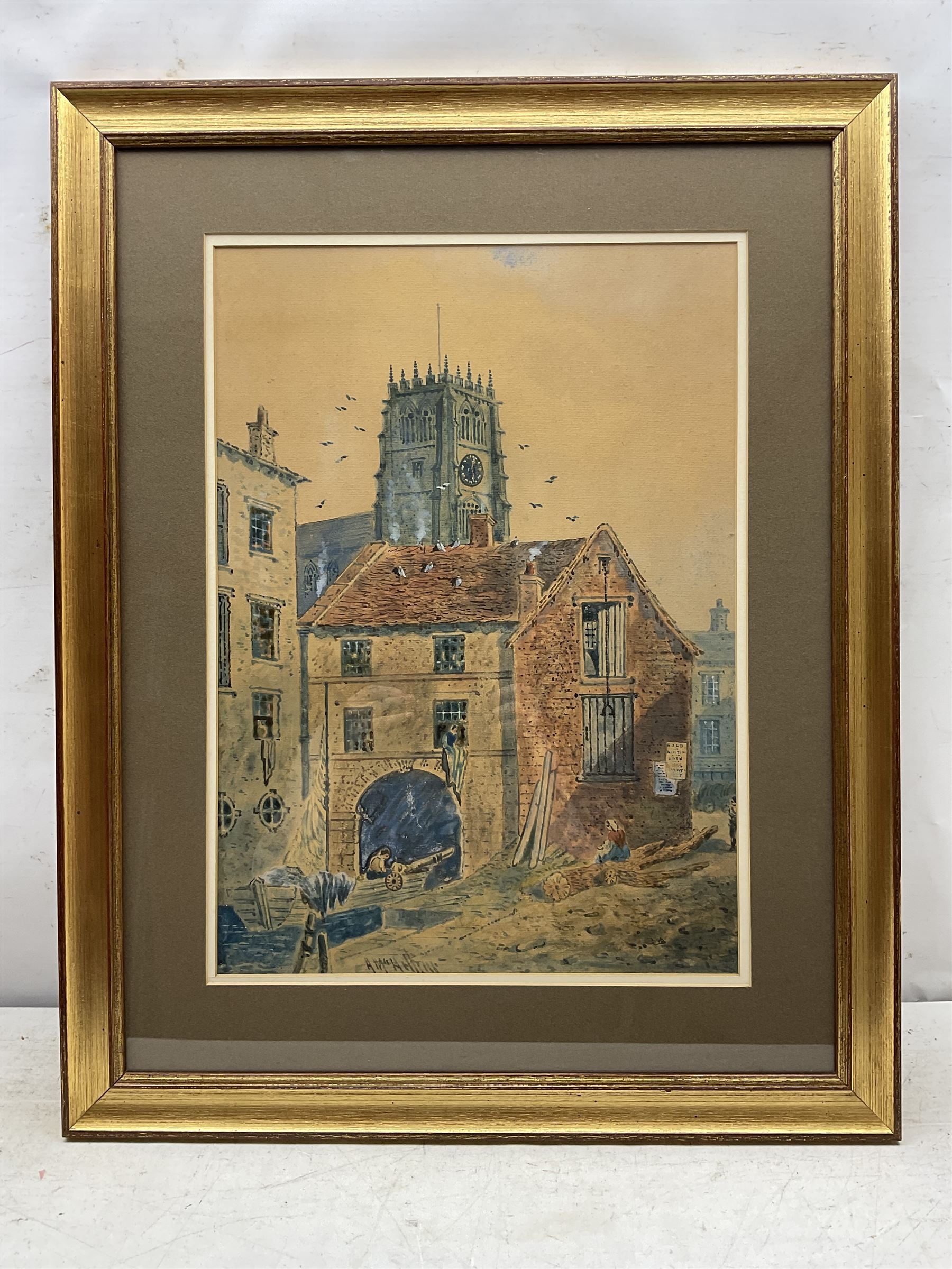 Arthur McArthur (British fl. 1880-1920): Bradford Street Scenes, pair watercolours signed (2)