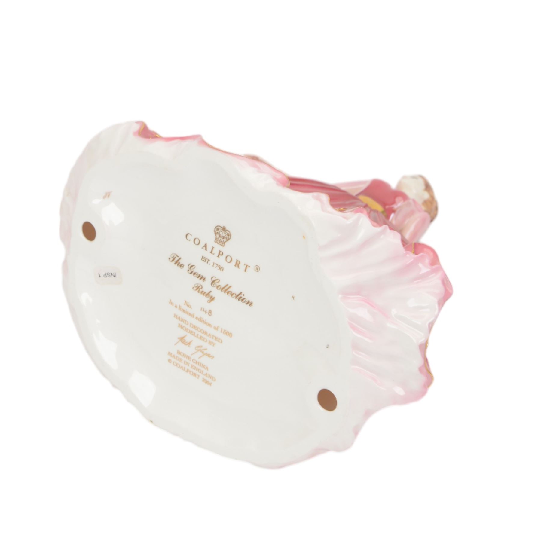 Four Coalport figures from The Gem Collection, comprising Sapphire limited edition 175/1500, Dimond limited edition 101/1500, Emerald limited edition 387/1500 and Ruby limited edition 148/1500, all with certificates and boxes 