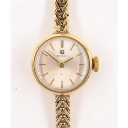  Ladies Tissot 9ct gold bracelet wristwatch hallmarked approx 13gm  