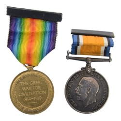 WWI medal pair, awarded to H.J Mayfield and WWII War medal, awarded to R L Mayfield, together with WWII medal pair awarded to L. Lazenby, two 1914-1915 stars, and WWI War medal all awarded to soldiers from York 