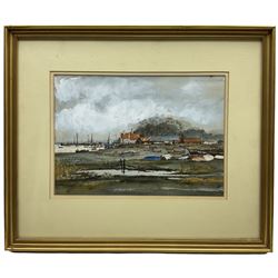 Len Hubbard (British 20th century): The Butt and Oyster Pin Mill, watercolour signed, labelled verso 27cm x 38cm