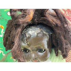 Ideal 'Tank Command' battle action game; boxed; Kay 'Pin Football' bagatelle game; Coleco Cabbage Patch Kids 'Carita Aleen' doll; boxed with certificate; and Palitoy composition head and body doll; boxed (4)